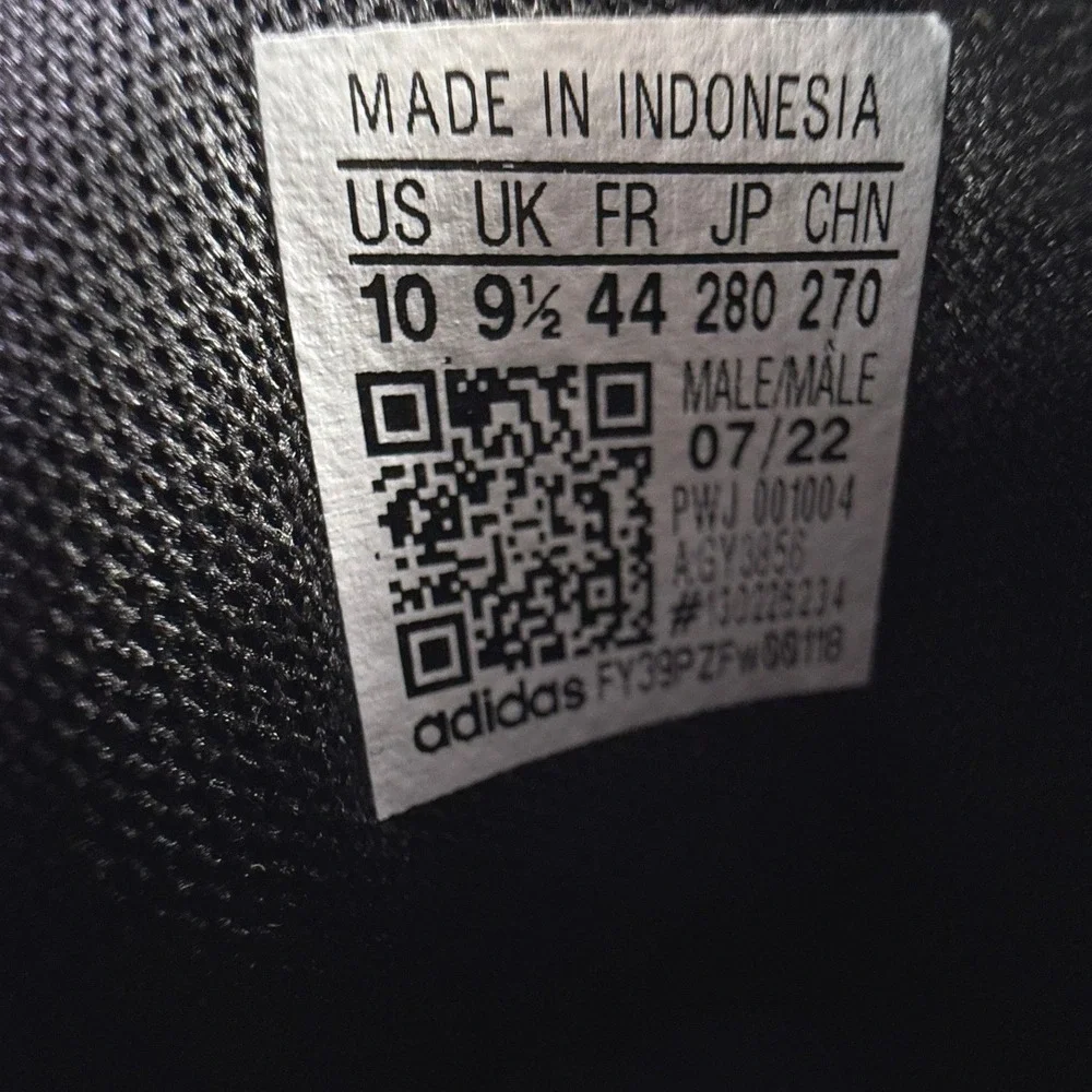 Adidas Duramo 10 Running Shoes Mens 10 Triple Black GY3856‎ Low Top Sneakers